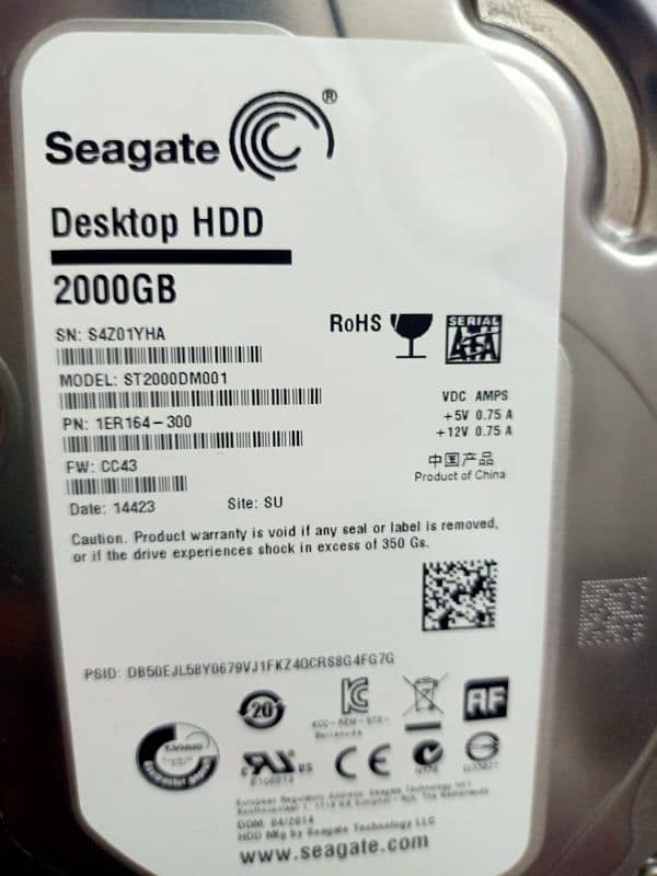 Hard disk 2 tb 0