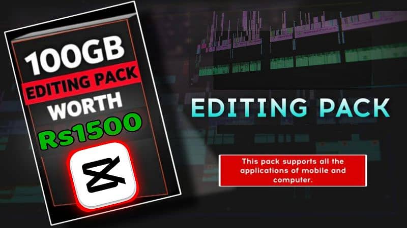 100gb Video Editing Pack+ Capcut pro apk mod 1