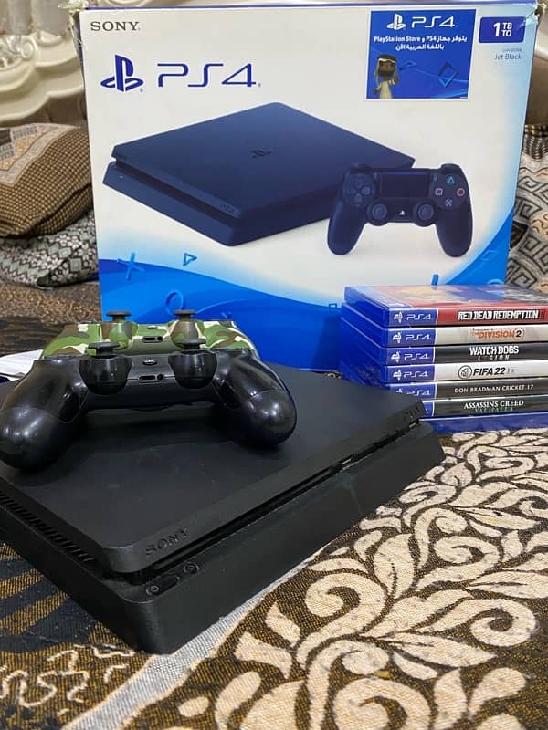 Playstation 4 Slim 1Tb with Games 1