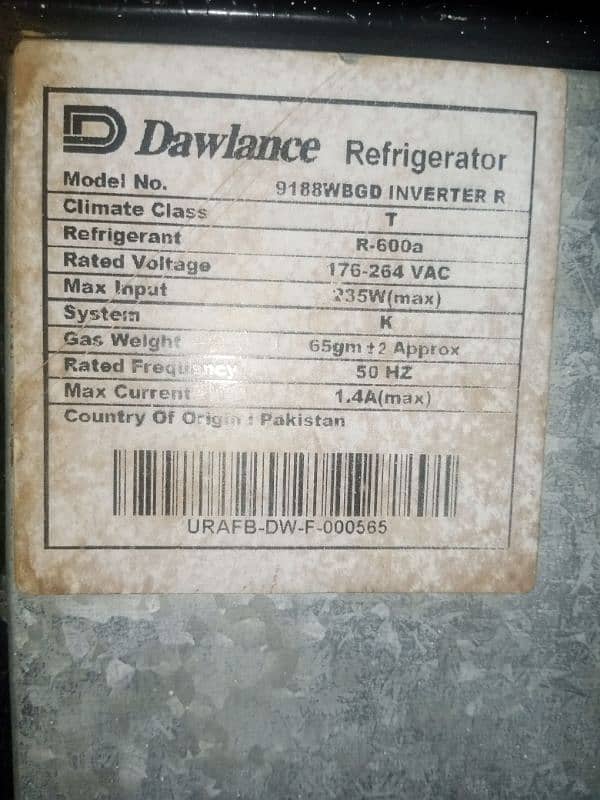 dawlance refrigerator 6