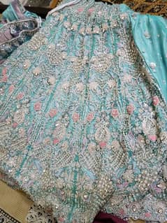 bridal Tail Lehnga by designer Ahmed Sultan