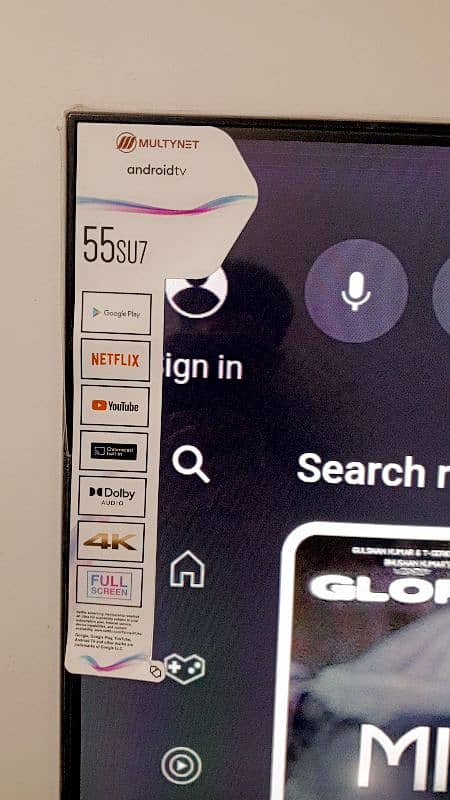 Multynet 55 SU7 4k Android premium LCD 5