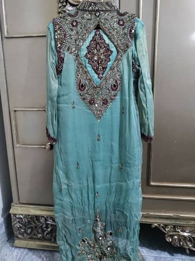 full stone work 3pcs dress