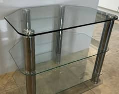 Glass tv troly