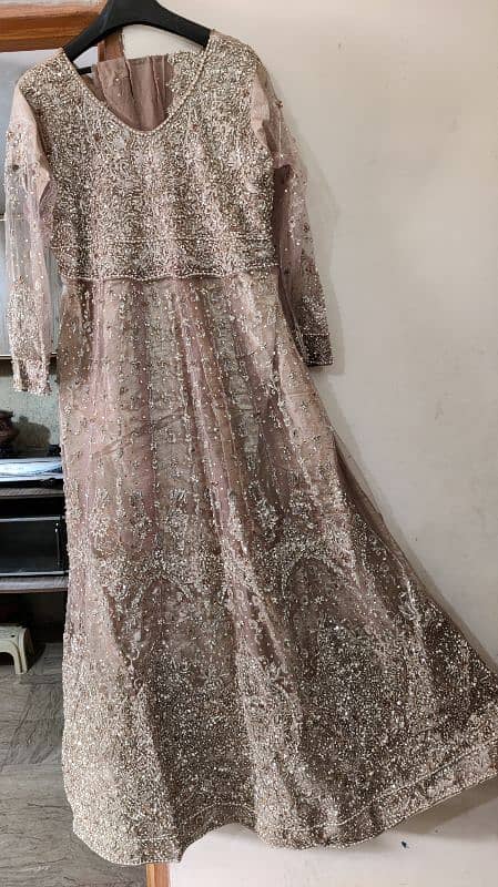 Walima Golden Bridal Dress 2