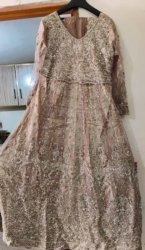 Walima Golden Bridal Dress 3