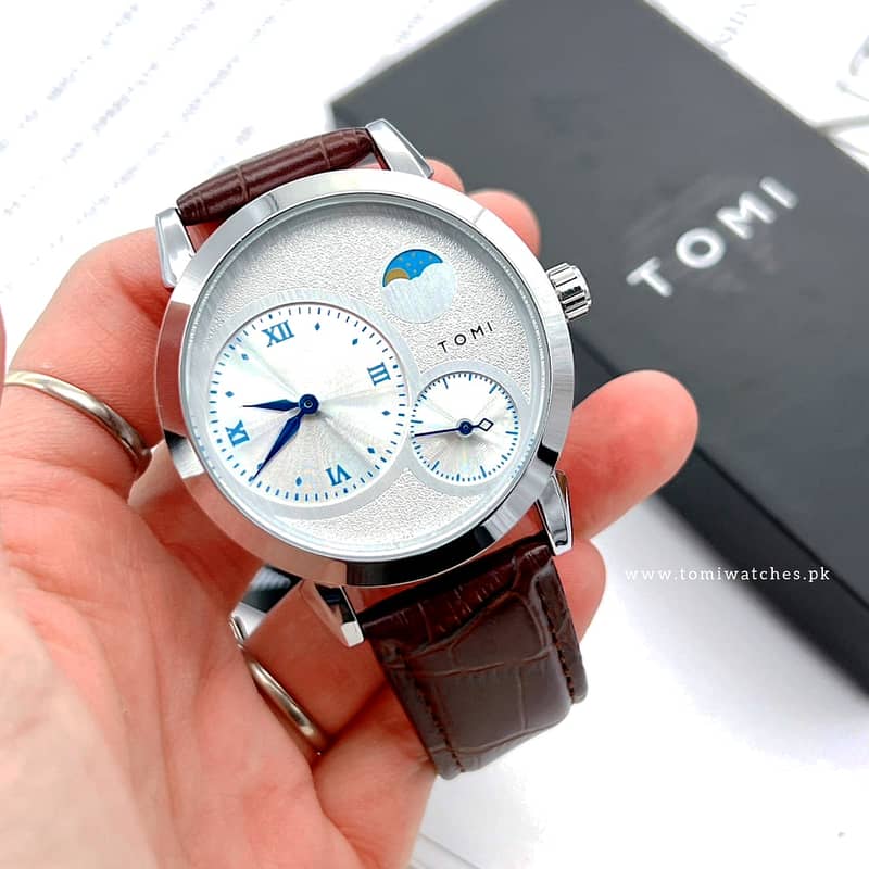 TOMI Leather strap watch with original box 2