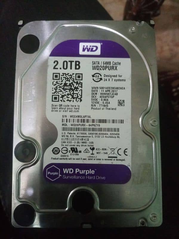 2tb Seagate Hard drive 100%health 0