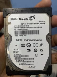 laptop hard disk 640GB