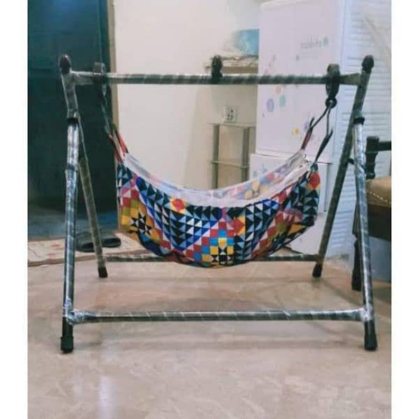 Baby Iron Rod Swing Cradle – Baby Jhoola with Jhooli 2