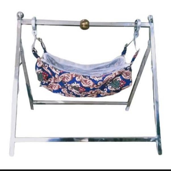 Baby Iron Rod Swing Cradle – Baby Jhoola with Jhooli 3