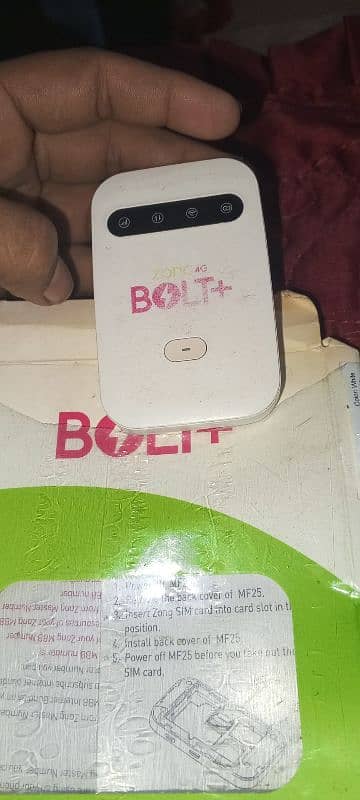 Zong Boltplus 4G Unlocked Device 0