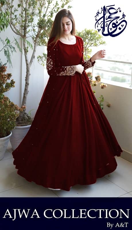 Gown With Long Maxi Trouser 3Piece 3