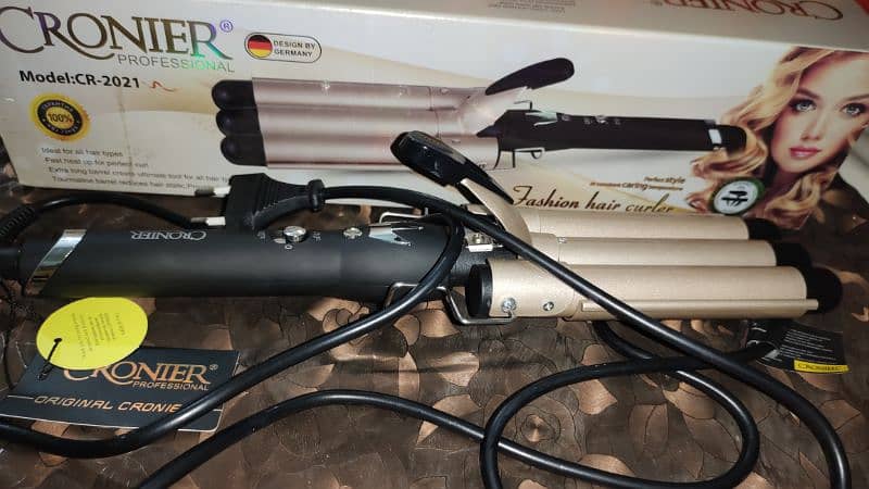 3 barrel hair waver crimper curler 3