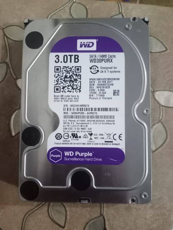 3 TB Hard drive For  sale 0