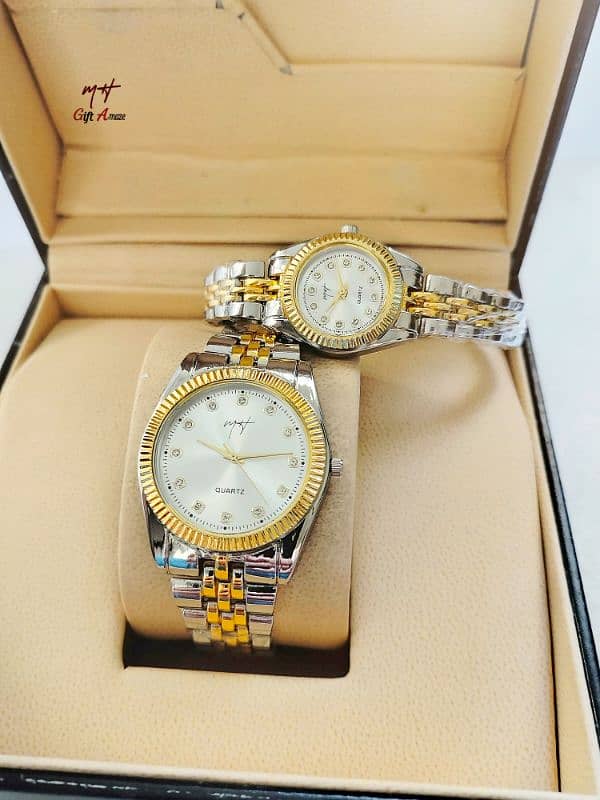 All in one cute couple watch | Men's and women's watch couple watch 0