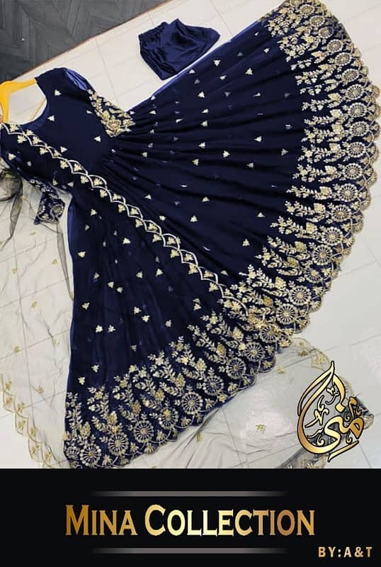 Border Embroidery With Emb Dupatta 3Pcs 1