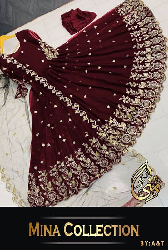 Border Embroidery With Emb Dupatta 3Pcs 2