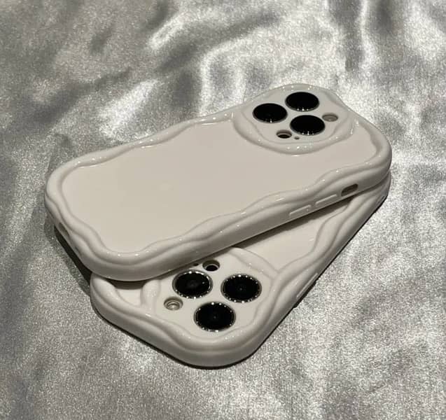 3D dynamic White water vibrant protective silicone phone case !! 0