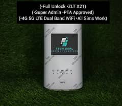 Full Unlock ZLT X21 PTA Approved 4G 5G LTE Dual Band WiFi All Sims