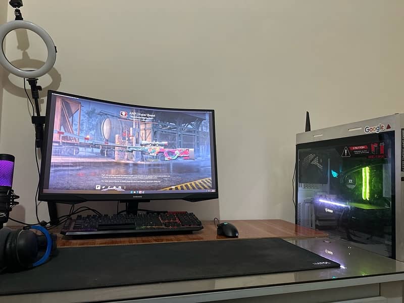 Gaming Pc Ryzen 7 5800 Msi gaming z trio Rtx 3060ti Asus helios 2