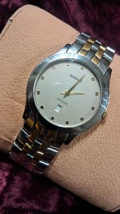 rado two tune gold silver slim smart