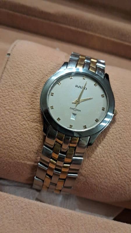 rado two tune gold silver slim smart 4