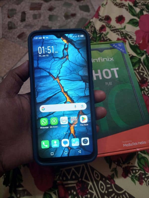 Infinix Hot 10 Play 4/64 6000 mAh battery 0