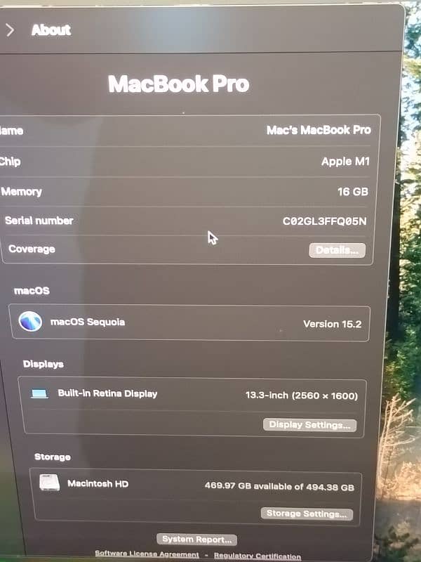 MACBOOK PRO M1 2020 CTO MODLE 13 INCH TOUCHBAR 16GB RAM 512GB SSD 8