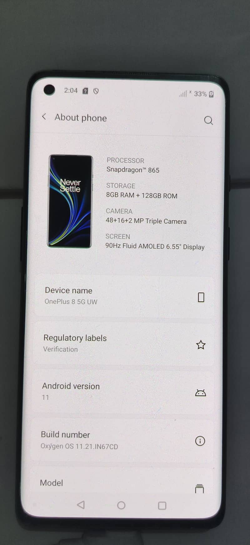 OnePlus 8 5G UW | 8GB 128 GB | Snapdragon 865 | Good for Gammers 10