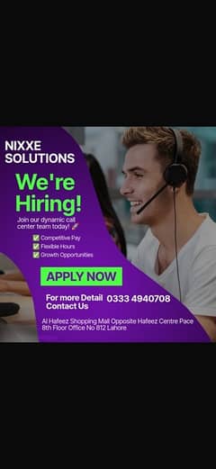 Call centre Job Available