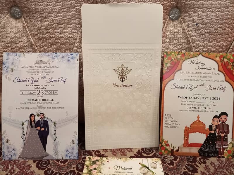 Wedding cards Printing, Bid Box, Nikkah cards Printing, Digital cards 0