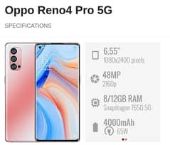 oppo Reno 4 pro 12/256