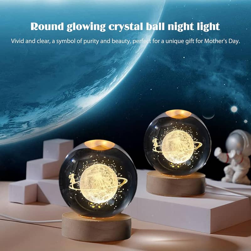 Colorful Starry Sky Projector Rotating Magic Ball Night Ligh RGB  Lamp 19