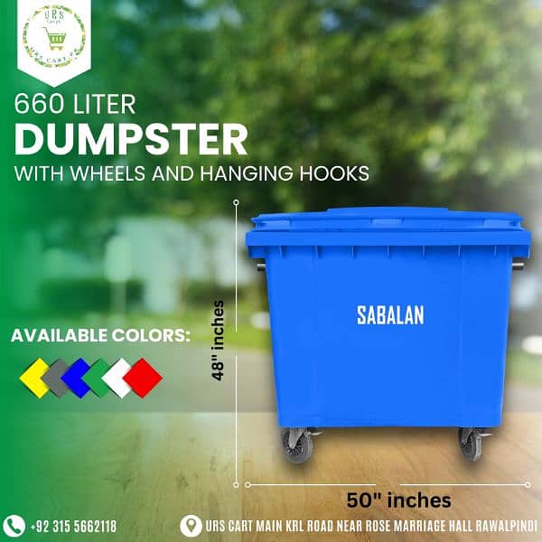 garbage bins  / industrial waste bins  / dustbin /garbage trolley 3