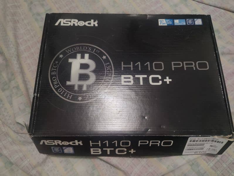 ASRock H110 pro btc+ 7th gen brand new unused 0