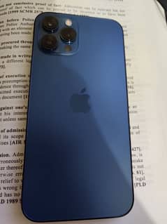 iPhone 12 Pro Max 256gb Dual Sim PTA Approved Blue Color with Full Box