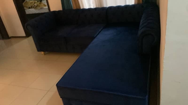 Sofa set for Lounge | Chesterfied sofa for Drawing room | L shape sofa 3