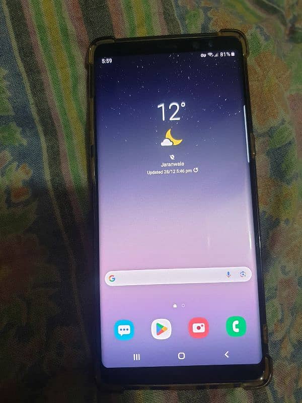 Samsung note 8 dual sim pta official approved only sim call 1