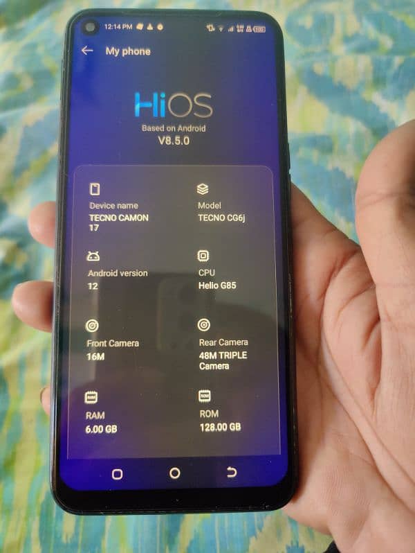 Tecno Camon 17 6/128 gb 1