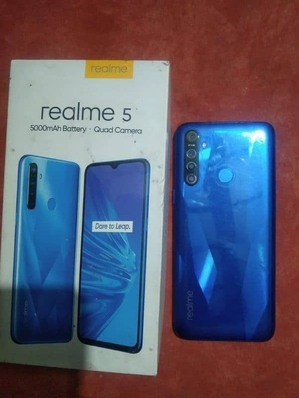 realme 5 4 gb 64 gb all ok with box 1