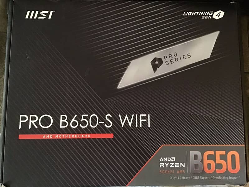 Msi PRO B650-S WIFI full atx motherboard Hikvision 1TB Gen4 NVMe SSD 0