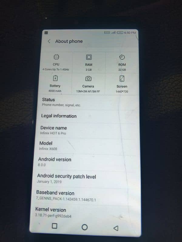 Infinix hot 6(pro) 4