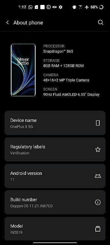 OnePlus 8 5G 6