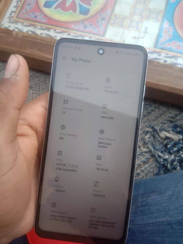 Tecno spark 20 c with charger lush condition 8