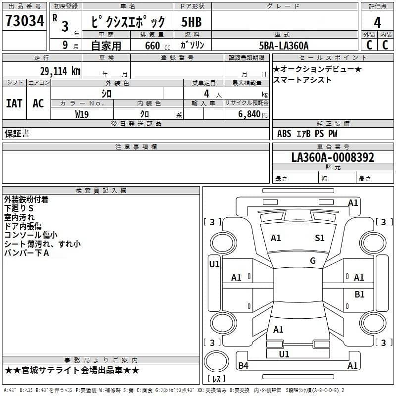 Daihatsu Mira 2021 LSA3 PACKAGE (4.0 Grade) Fresh Import 19