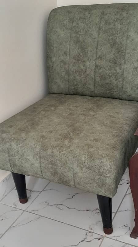 used sofa green colour 2