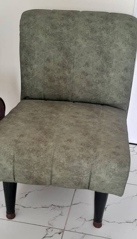 used sofa green colour 3