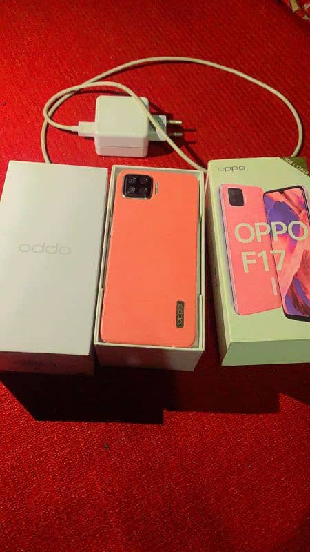 oppo f17 full Box 10/10 exchange possible 0