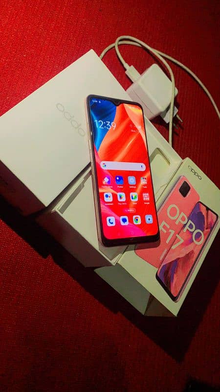 oppo f17 full Box 10/10 exchange possible 1